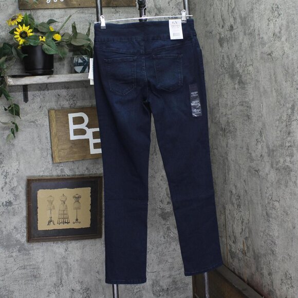 NWT Gloria Vanderbilt Amanda Pull On High Rise Jeans 30142741 Kansas Blue 10 - Picture 5 of 9